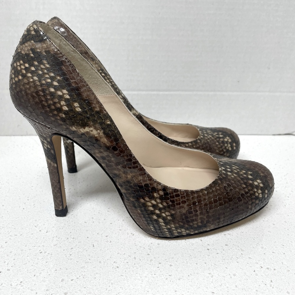 L K Bennett Harper leather heels pumps